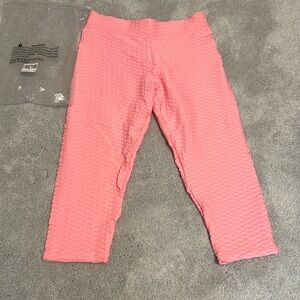 New Large Bubblegum pink Amazon Butt Lifting Leggjngs